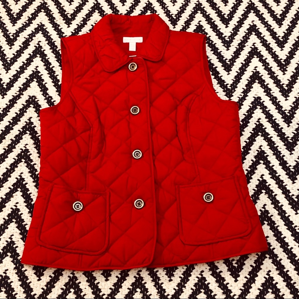 Charter Club red puffy vest